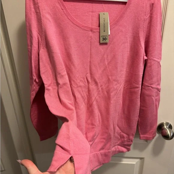 Pink Sweater R Essentials by Reitmans w/ Tags - Picture 3 of 5